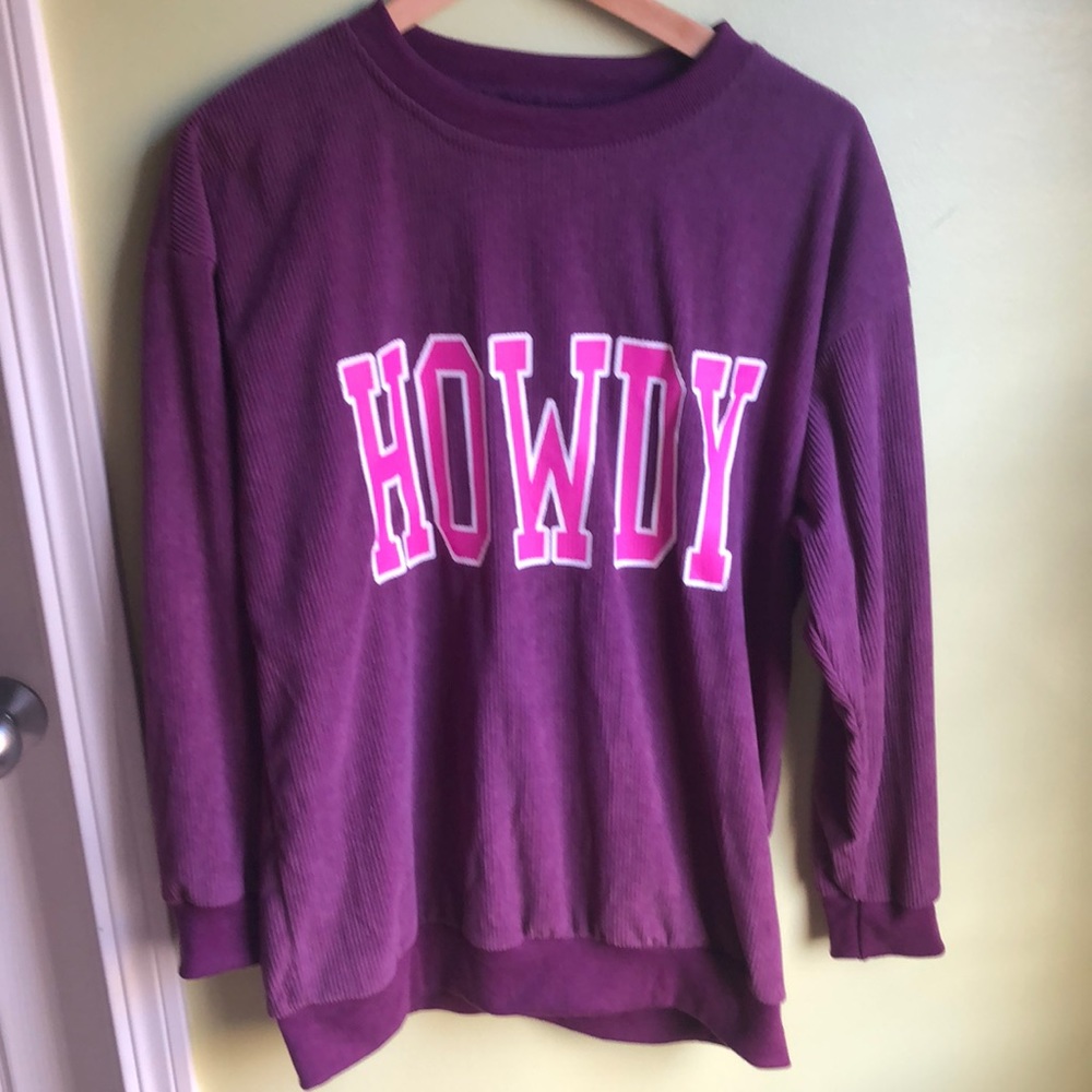 Howdy corduroy sweatshirt - Picture 3 of 5